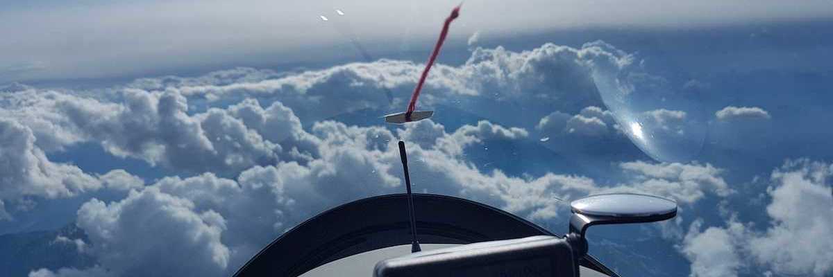 Flugwegposition um 16:08:59: Aufgenommen in der Nähe von Hafning bei Trofaiach, Österreich in 4108 Meter